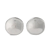 Non-Tarnish 304 Stainless Steel Flat Round Ear Studs for Women EJEW-P234-13P-1