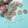 DIY Filigree Joiners Dangle Earring Making Kits DIY-TA0003-12P-3