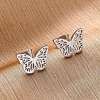 Tarnish Resistant 304 Stainless Steel Stud Earrings with 316 Surgical Stainless Steel Pins PW-WG57925-02-1