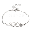 Non-Tarnish Stainless Steel Cable Chain Link Bracelets for Women Men LS-STAS-Z061-01P-09-1