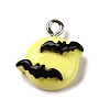 Halloween Theme Opaque Resin Pendants RESI-D075-02I-1