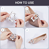 2Pcs Alloy Rhinestone Shoe Decoration AJEW-GF0008-72-6
