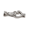 Brass Micro Pave Clear Cubic Zirconia Fold Over Clasps KK-M270-06P-1