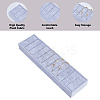 MDF Covered with Velvet Ring Organizer Display Trays RDIS-WH0001-43-4