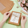 Foldable Kraft Paper Candy Boxes with Visible Window LS-CON-WH0123-22-3