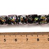 Handmade Dichroic Foil Glass Beads Strands DICH-U001-09H-4