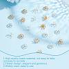 200Pcs 2 Colors Brass Bead Caps FIND-GO0003-29-5