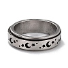 Non-Tarnish 203 Stainless Steel Rotating Spinner Fidget Band Rings for Anxiety Stress Relief RJEW-G118-01P-1