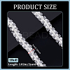 2Yards Polyester with Plastic Pearl Beaded Trim for DIY Sewing Craft OCOR-PH0036-53B-2