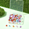 100Pcs 5 Colors Ladybug Luminous Resin Cabochon MRMJ-SP0001-11-7