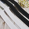 5M 2 Colors Polyester Non-Slip Silicone Elastic Gripper Bands for Garment Sewing SRIB-GF0001-46-3