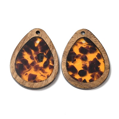 Wood & Resin Pendant WOOD-H104-22-08-1