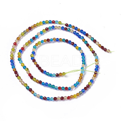 Glass Beads Strands G-F596-47Q-2mm-1