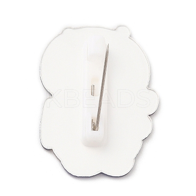 Cartoon Style Acrylic Brooches LS-JEWB-P018-02H-1