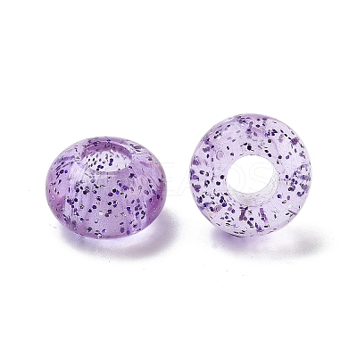 Transparent Acrylic European Beads TACR-P009-A01-05-1