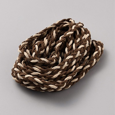 5 Yards Braided Flat Faux Suede Cord LW-TAC0001-02C-1