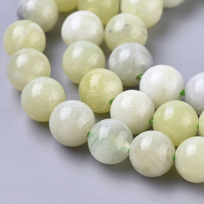 Natural Sinkiang Jade Beads Strands X-G-L538-036-6mm-1