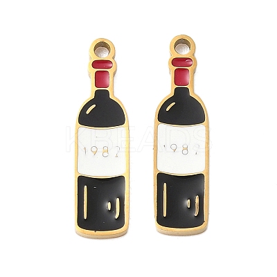 304 Stainless Steel Enamel Pendants STAS-G360-04G-04-1