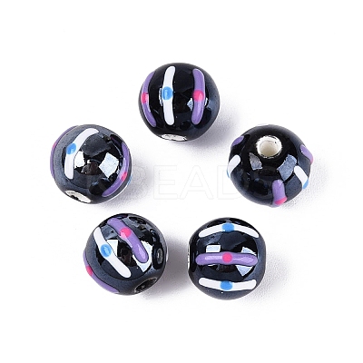 Handmade Porcelain Ceramic Beads PORC-Q005-03-1