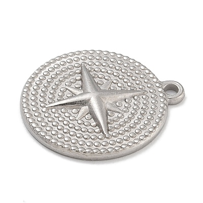 Anti-Tarnish 304 Stainless Steel Pendants STAS-D197-15P-1