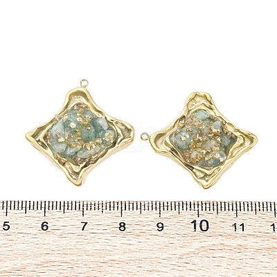Natural Green Aventurine Pendants LS-STAS-V003-04G-03-1
