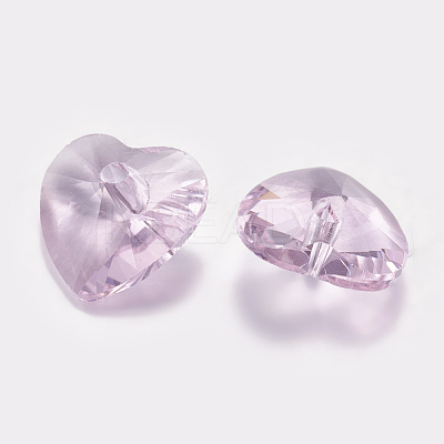 Faceted Glass Rhinestone Charms RGLA-F054-10x10-223-1