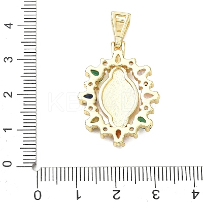 Religion Brass Pave Cubic Zirconia Pendants CU-CBA83A6-01C-G01-1