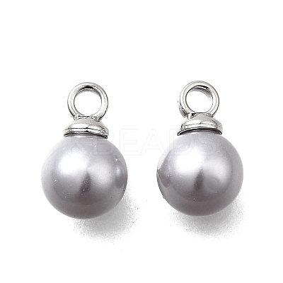 ABS Plastic Imitation Pearl Pendants FIND-H052-01C-02P-1