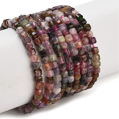 Natural Multicolor Tourmaline Beads Strands G-H042-B28-01-1