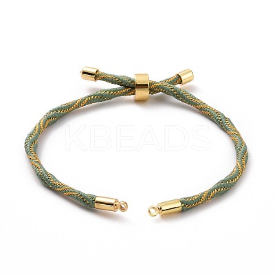 Nylon Cord Silder Bracelets MAK-C003-03G-14-1