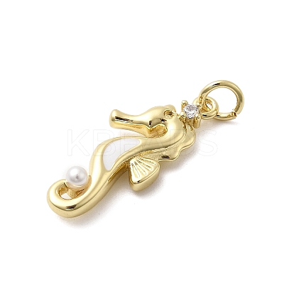 Brass Micro Pave Cubic Zirconia Pendants KK-A278-04G-03-1