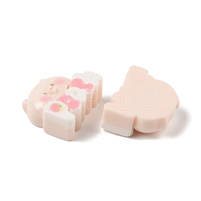 Opaque Resin Decoden Cabochons RESI-K040-01B-1