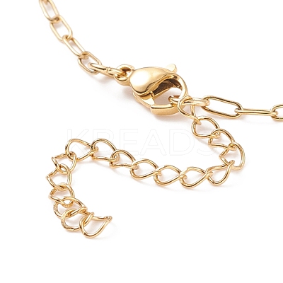 304 Stainless Steel Paperclip Chains Bracelet for Women BJEW-JB08325-1