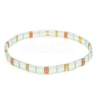 Bohemian Glass Seed Beaded Stretch Bracelets JM4508-18-1