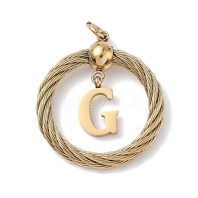 304 Stainless Steel Pendants STAS-D154-01G-G-1