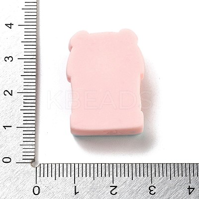 Colorful Pig Theme Opaque Resin Cabochons CRES-U002-02F-1