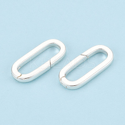 Brass Spring Gate Rings KK-WH20009-01S-1
