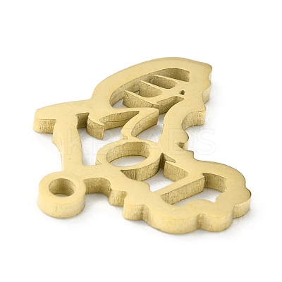Ion Plating(IP) 304 Stainless Steel Pendants STAS-D007-03G-1