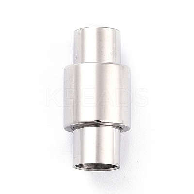 Tarnish Resistant 304 Stainless Steel Magnetic Clasps with Glue-in Ends LS-STAS-F276-04P-1