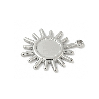 304 Stainless Steel Pendant Cabochon Settings LS-STAS-L293-07P-1