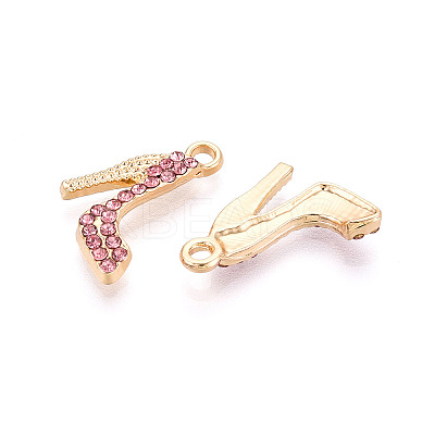 Alloy Rhinestone Pendants PALLOY-T092-25G-1