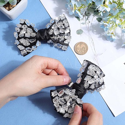 Bowknot Non-woven Fabrics Shoe Decoration FIND-WH0139-290A-1