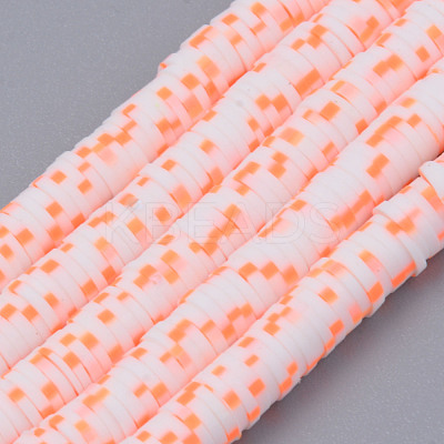 Handmade Polymer Clay Beads Strands CLAY-N008-010C-1
