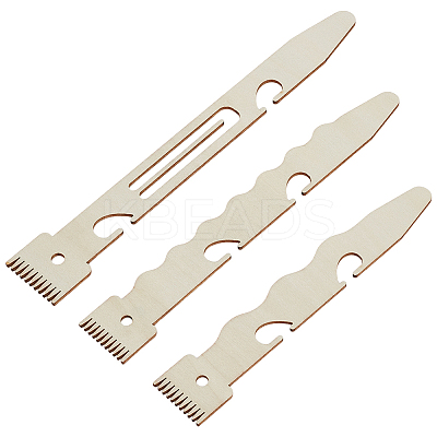 1 Set Wood Tapestry Woven Combs DIY-FG0007-01-1