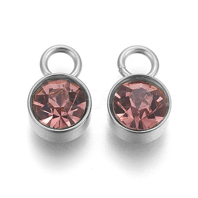 Glass Rhinestone Charms STAS-F189-P04-1