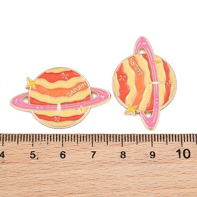 Space Planet Alloy Enamel Cabochons AL-CBA1A6F-07KCG-I-1