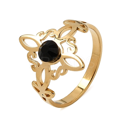 304 Stainless Steel Finger Rings RJEW-H265-01G-1