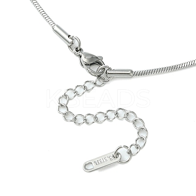 304 Stainless Steel Snake Chain Necklace for Men Women NJEW-YW0001-10-1