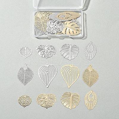 24Pcs 12 Styles Brass Pendants KKC-FS0001-01-1