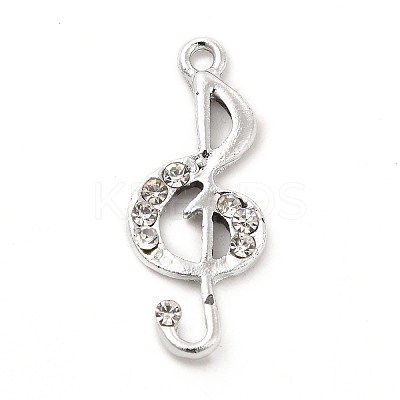 Rack Plating Alloy Rhinestone Pendants ALRI-M006-026P-1